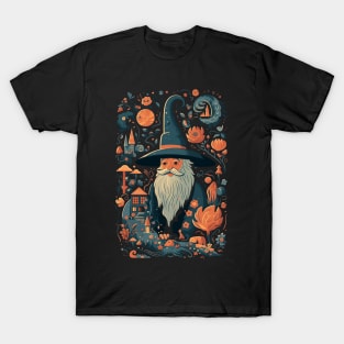 Whimsical Wizard - Cartoon Style - Fantasy T-Shirt